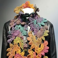 Crochet Flower Scarf