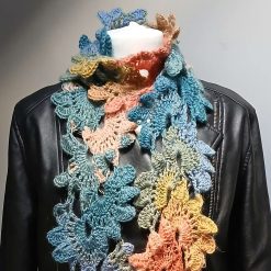 Crochet Flower Scarf