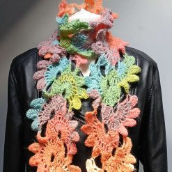 Crochet Flower Scarf