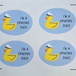 Cruising Duck stickers for Luggage