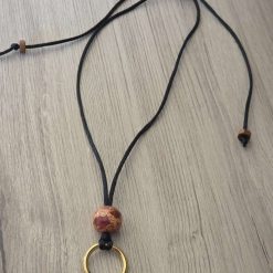 Handmade Glasses Holder Necklace – Minimalist Cord & Bead Glasses Lanyard