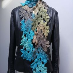 Crochet Angora-Style Flower Scarf 2 Crochet Angora-Style Flower Scarf 2