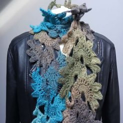Crochet Angora-Style Flower Scarf