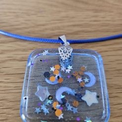 Handmade Resin Square Pendant