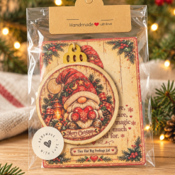 Christmas Gonk Wooden Bauble