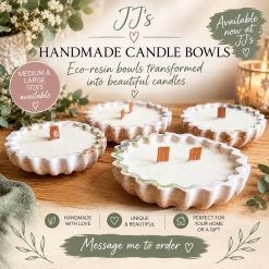 Handmade Eco-Resin Candle Bowls - Small