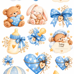 Our Little One. Stickers for a keepsake album.