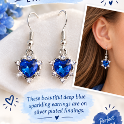 Blue Sparkling Earrings