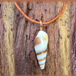 Copper Wrapped Shell Pendant/Necklace -Indiv.priced