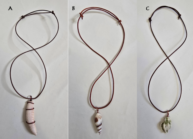 Copper Wrapped Shell Pendant/Necklace -Indiv.priced Copper Wrapped Shell Pendant/Necklace -Indiv.priced