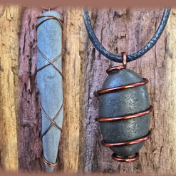 Copper Wrapped Stone Pendant/Necklace -Indiv.priced