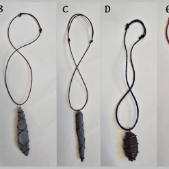 Copper Wrapped Stone Pendant/Necklace -Indiv.priced 16