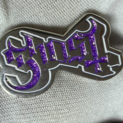 1" Sparkle Purple and Silver Ghost BC Band Inspired Enamel Pin Badge Brooch