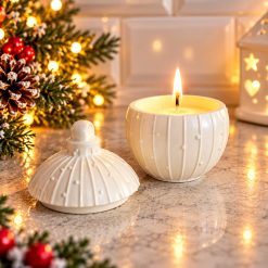 Christmas bauble candle holder