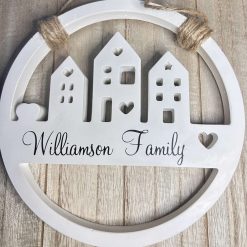 Personalised Family Name Plaque — Handmade with Love