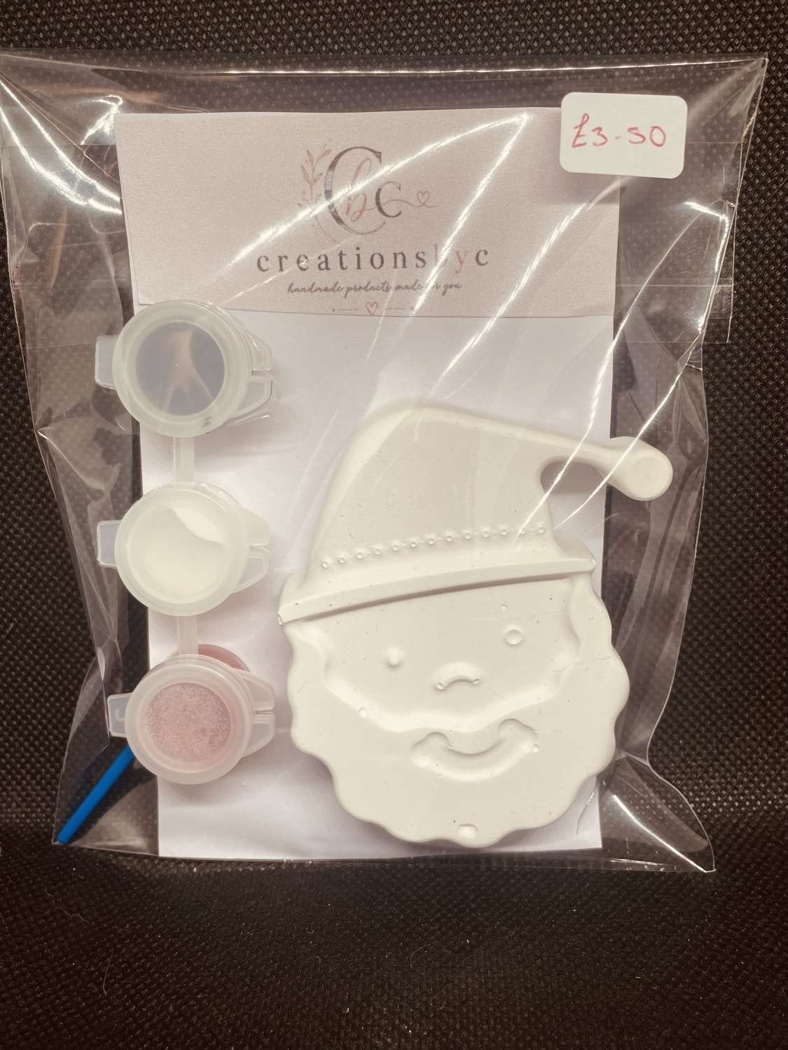 Paint your own plaster santa head Paint your own plaster santa head