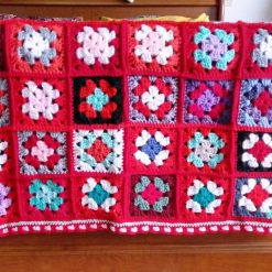 Handmade crochet baby blanket