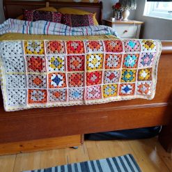 Handmade crochet baby blanket
