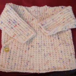 Baby cardigan in a kimono style