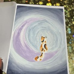 Halloween card hand painted artwork