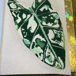 Anthurium Silver Blush card hand painted artwork (Copy) (Copy)