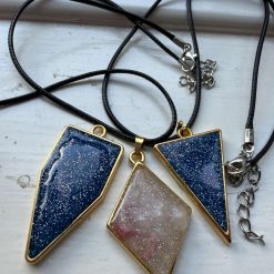 Handmade resin pendant and necklace