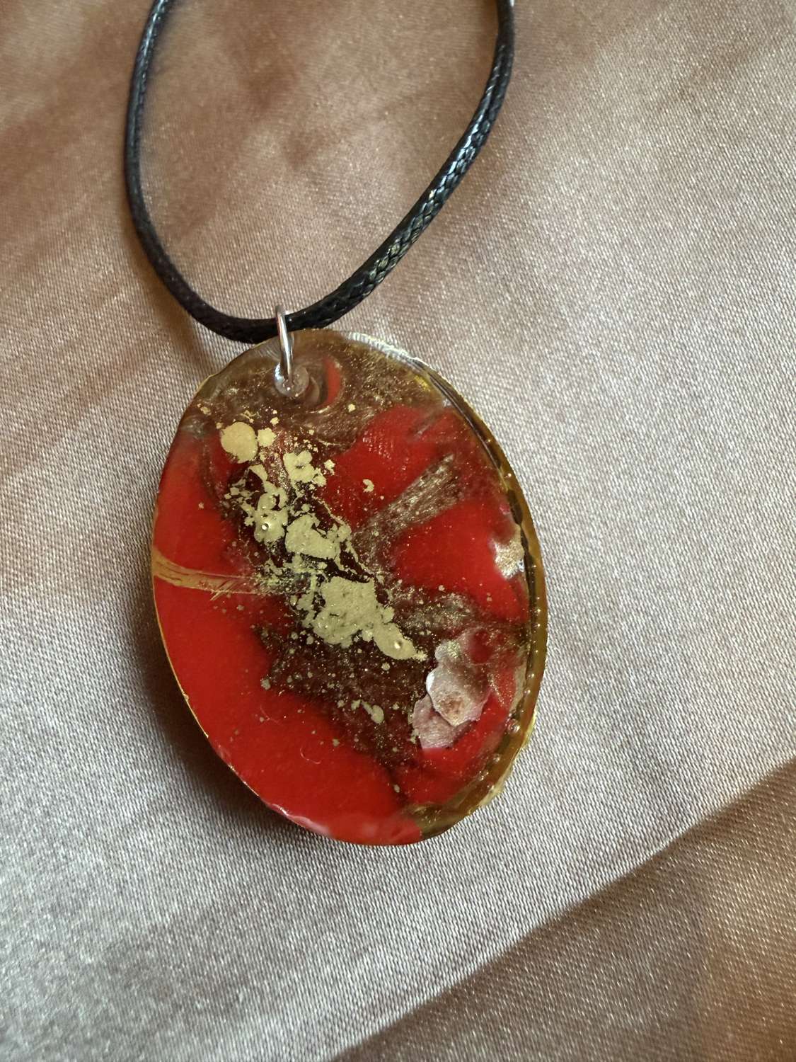 Handmade resin red pendant Handmade resin red pendant