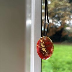 Handmade resin red pendant 4 Handmade resin red pendant 4