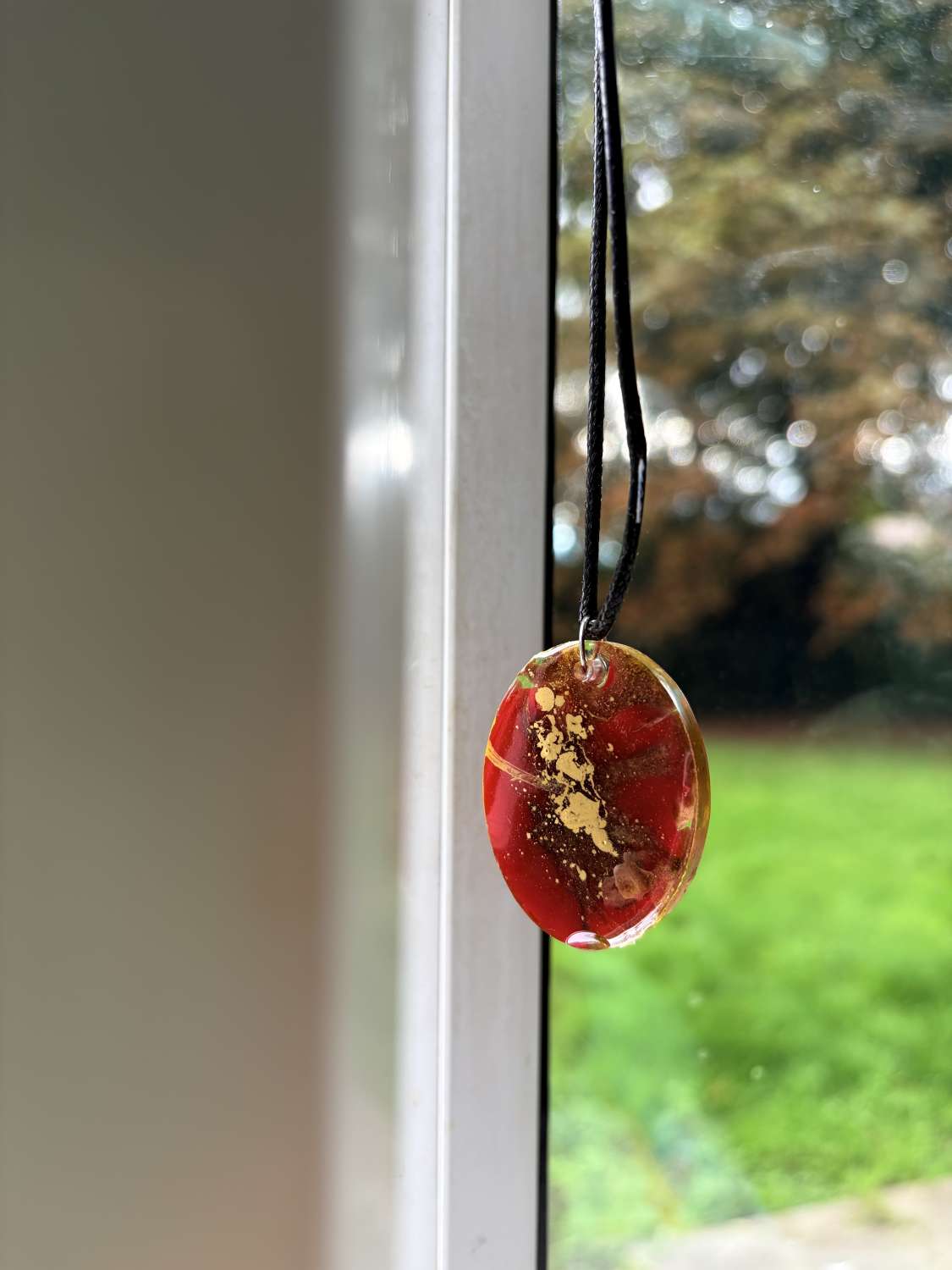 Handmade resin red pendant Handmade resin red pendant