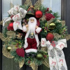 Traditional Santa wreath 50cm