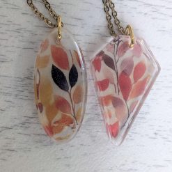 Autumn leaf pendant