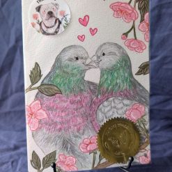 "Love & Cherry Blossoms" Original Painting