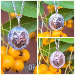 Pendant Only - Copper And Sterling Silver Fox Pendant