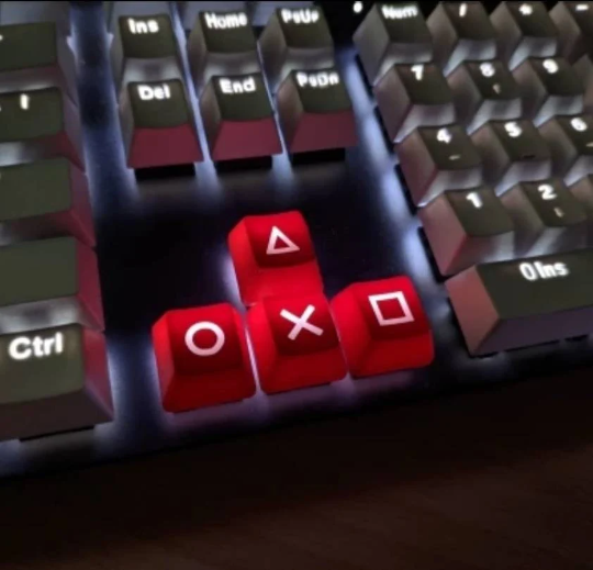 PlayStation Squid Game ABS Direction Arrows Keys Keycaps for Keyboard gaming gamer PS PS1 PS2 PS4 PS5 controller PlayStation Squid Game ABS Direction Arrows Keys Keycaps for Keyboard gaming gamer PS PS1 PS2 PS4 PS5 controller