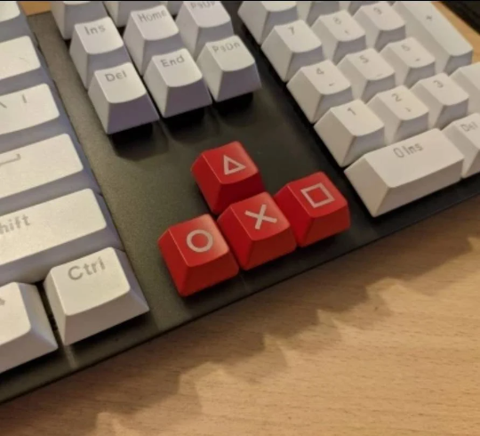 PlayStation Squid Game ABS Direction Arrows Keys Keycaps for Keyboard gaming gamer PS PS1 PS2 PS4 PS5 controller PlayStation Squid Game ABS Direction Arrows Keys Keycaps for Keyboard gaming gamer PS PS1 PS2 PS4 PS5 controller