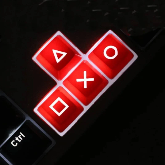 PlayStation Squid Game ABS Direction Arrows Keys Keycaps for Keyboard gaming gamer PS PS1 PS2 PS4 PS5 controller PlayStation Squid Game ABS Direction Arrows Keys Keycaps for Keyboard gaming gamer PS PS1 PS2 PS4 PS5 controller